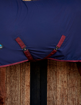 Weatherbeeta Cotton Show Sheet Standard Neck Navy / Burgundy