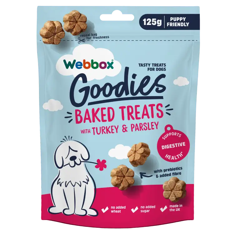 Webbox Goodies Turkey With Parsley Baked Treats 125g