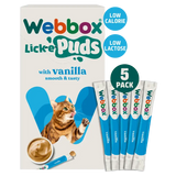 Webbox Lick-e-Puds Vanilla Cat Treats 5pk (75g)