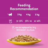 Whiskas 7+ Poultry Feasts in Jelly Senior Wet Cat Food Pouches 40x85g