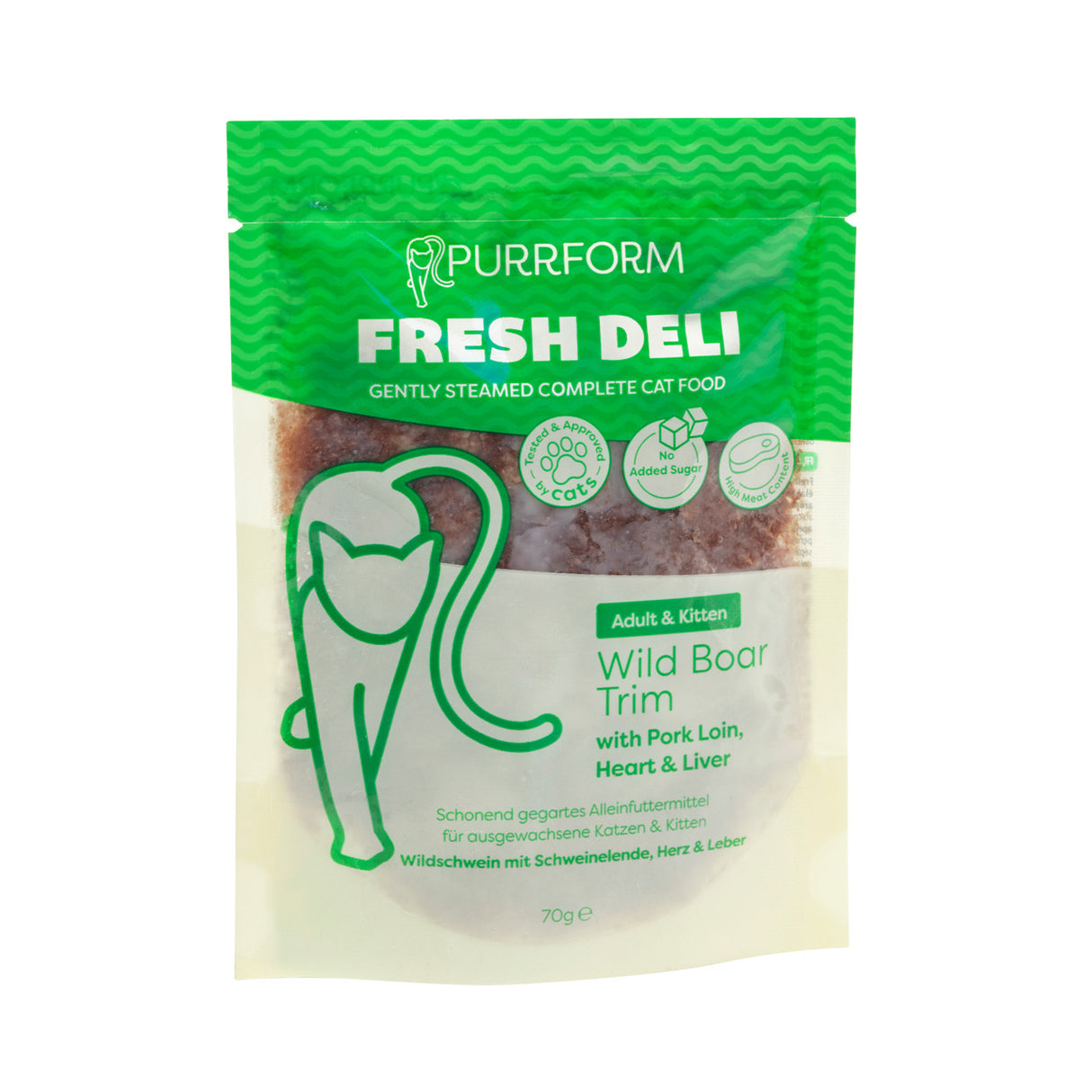 Purrform Fresh Deli Wild Boar & Pork Loin  7x70g