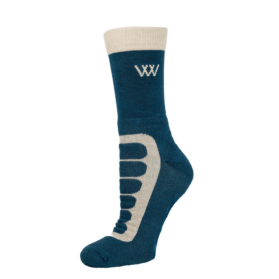 Woof Wear Short Bamboo Tech Riding Socks Petrol Stone