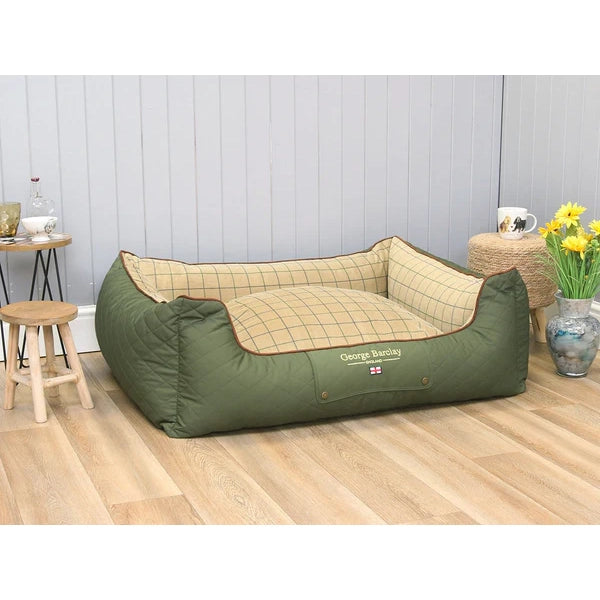 George Barclay Country Orthopaedic Walled Bed Olive Green X Large