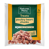 Natures Menu Dog - Natural Raw Treats Poultry Heart Chunks 1kg