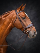 ComfortPro Show Bridle (Hunter Bridle) with Inside Grip Reins