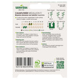 Unwins Cauliflower Medallion F1 (Organic)