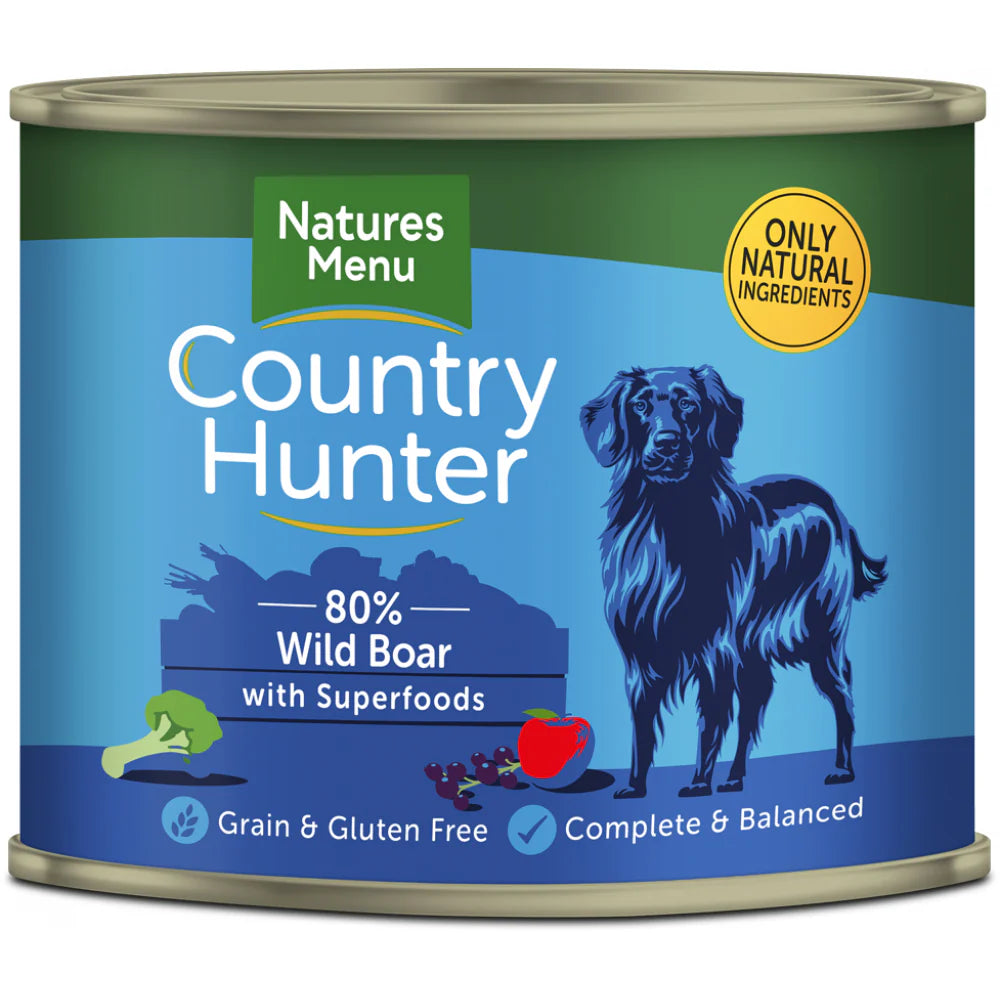 Natures Menu Dog - Country Hunter Can Wild Boar 600g
