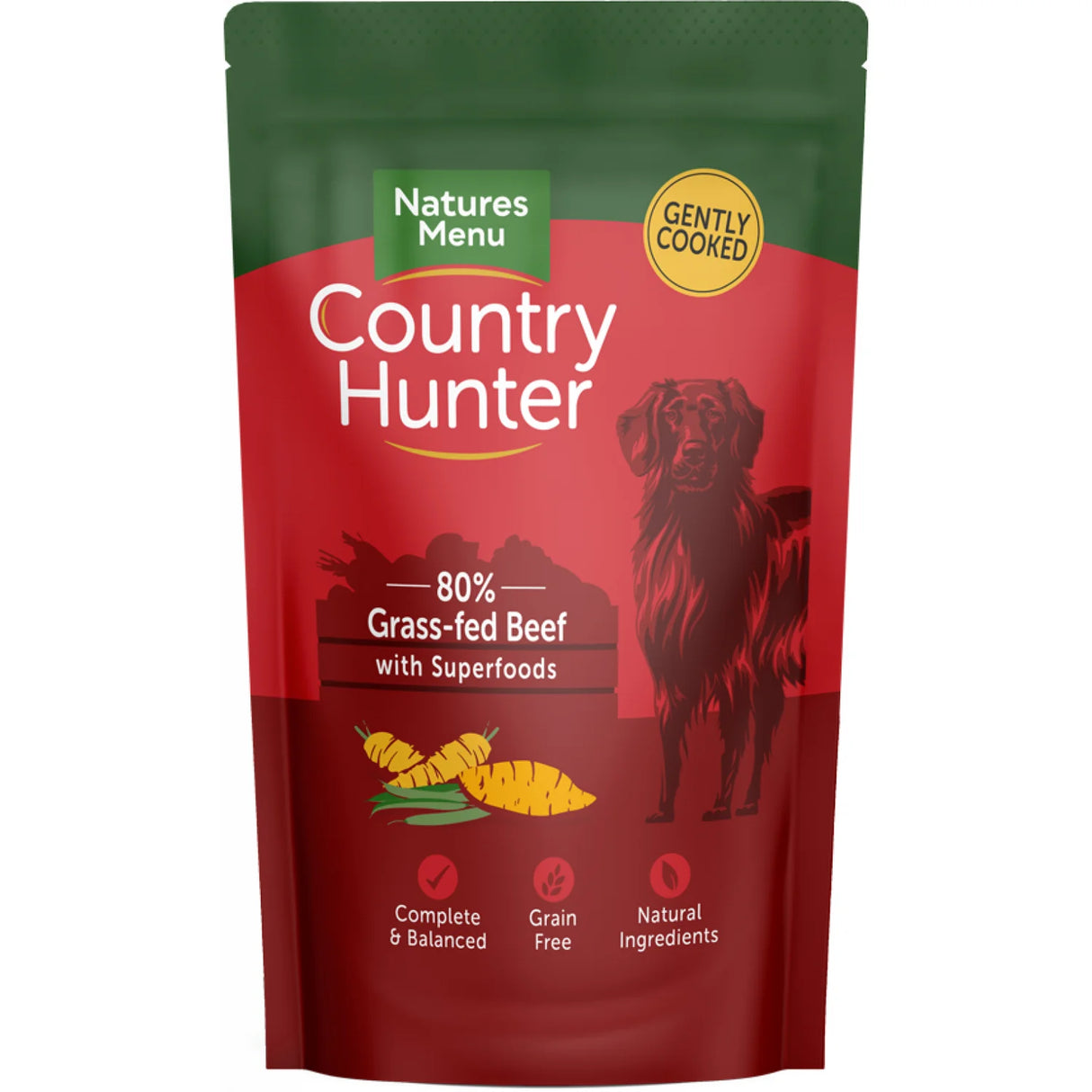 Natures Menu Dog - Country Hunter Pouch Grass Fed Beef With 150g