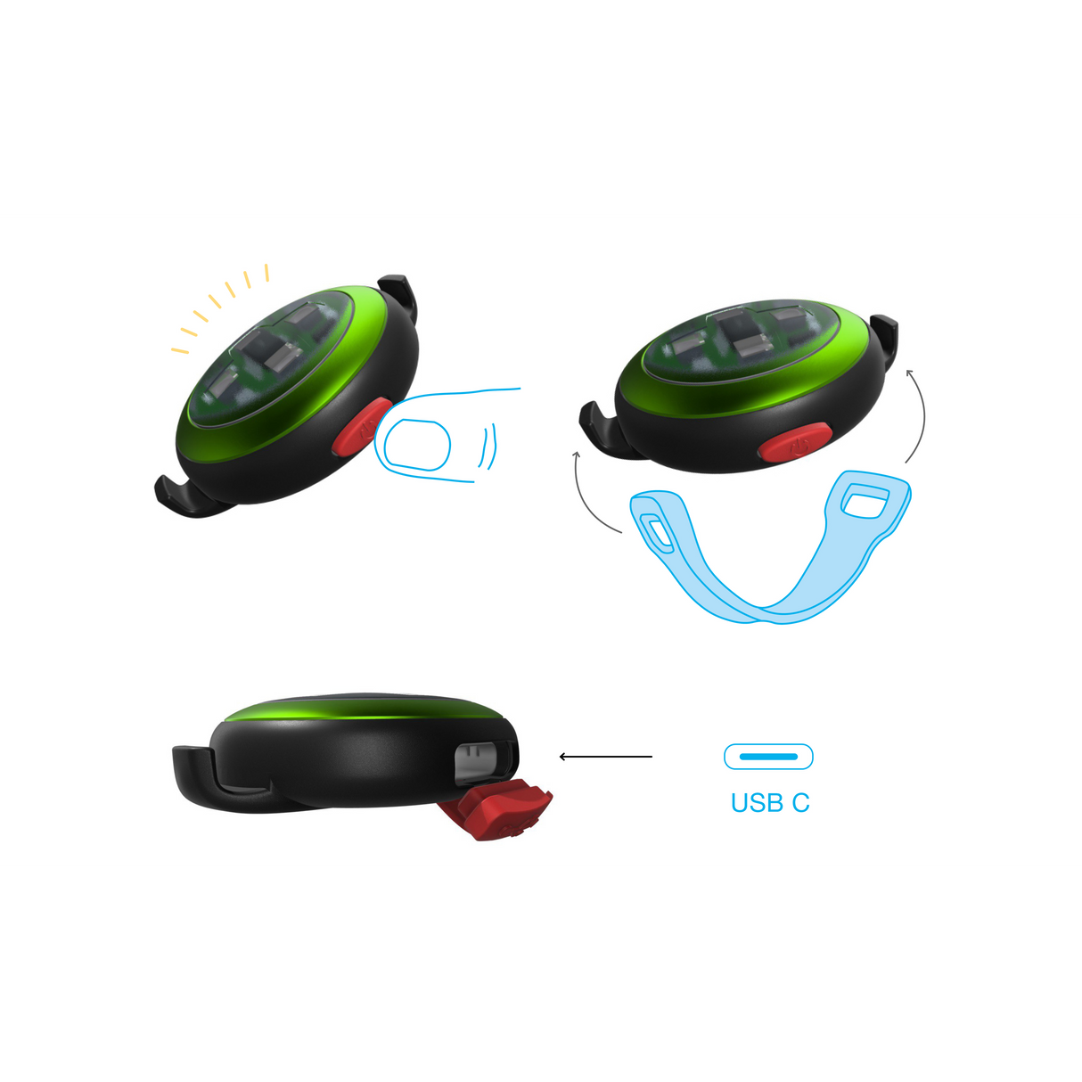 Curli Dog Luumi Safety LED