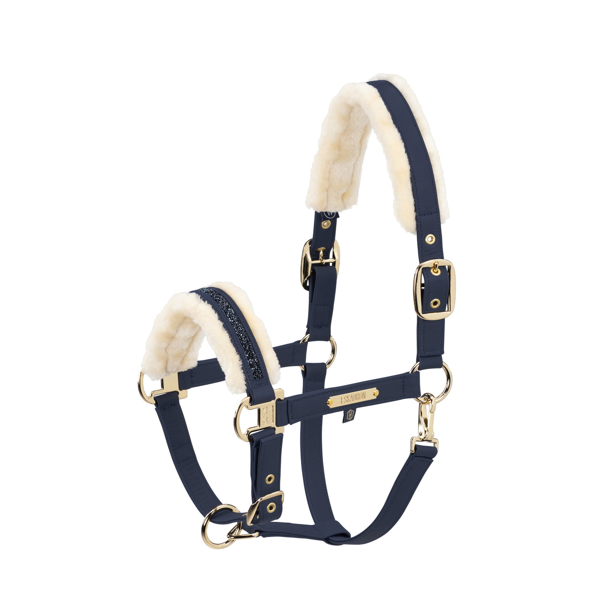 Eskadron Headcollar Faux Leather Jewel FF Heritage 25/26 Navy