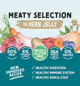 Naturo Dog - Adult Grain & Gluten Free Meaty Selection In Jelly 12x390g