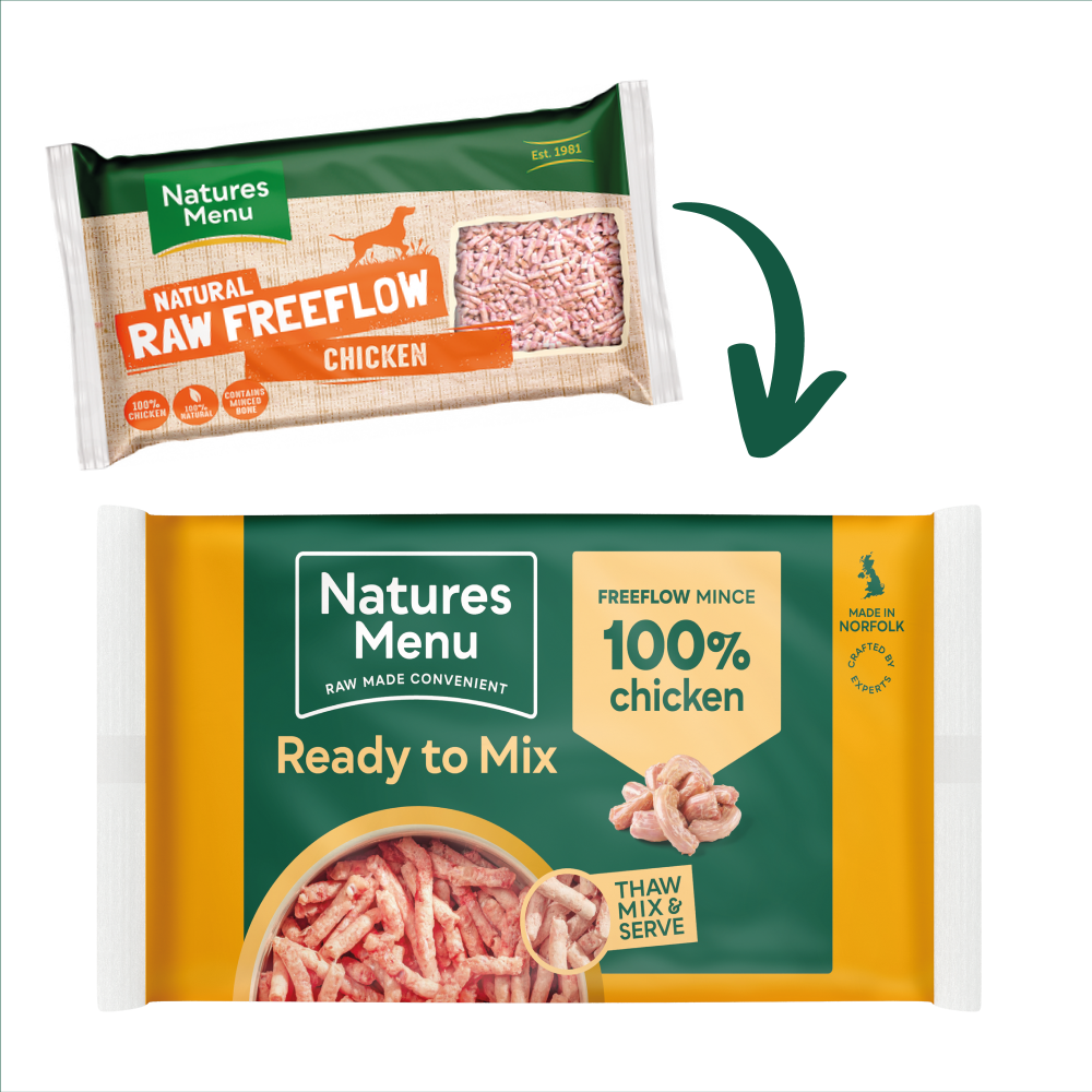 Natures Menu Dog - Frozen Freeflow Mince Chicken 2kg