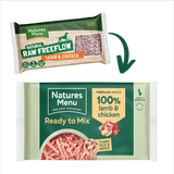 Natures Menu Dog - Frozen Freeflow Mince Lamb & Chicken 2kg