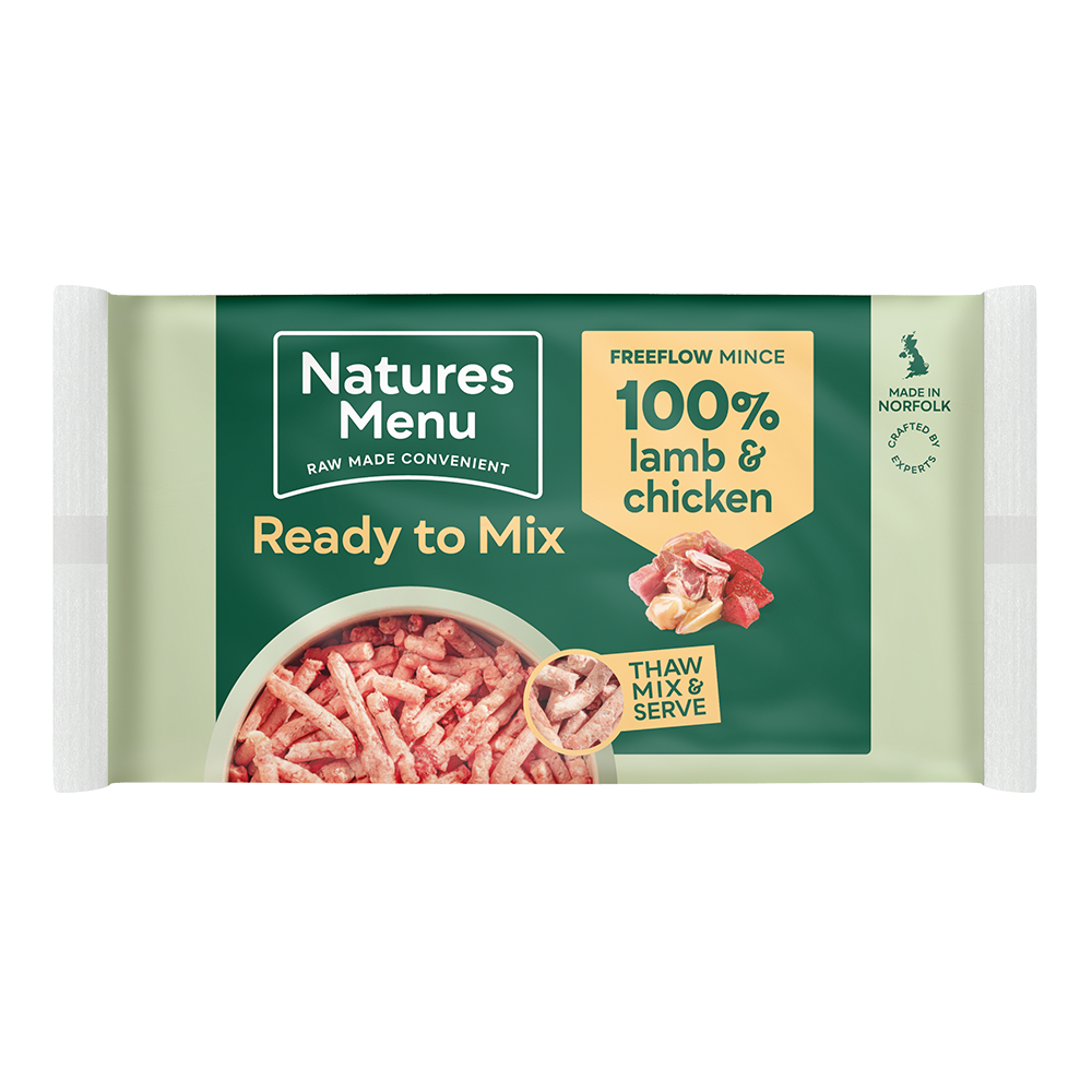 Natures Menu Dog - Frozen Freeflow Mince Lamb & Chicken 2kg