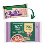 Natures Menu Dog - Frozen Freeflow Mince Turkey 2kg