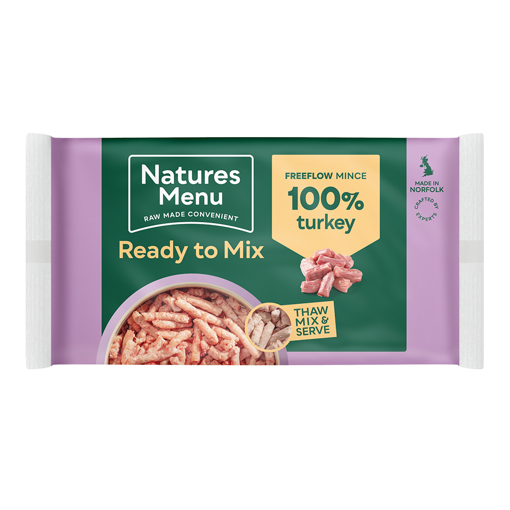 Natures Menu Dog - Frozen Freeflow Mince Turkey 2kg