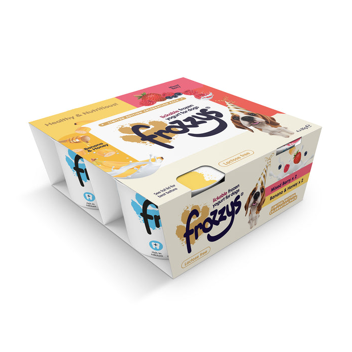 Frozzys 4pk Celebration Yogurt For Dogs