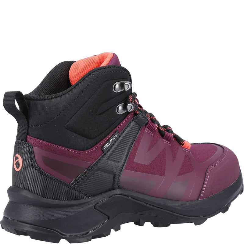 Cotswold Womens Horton Hiking Boots Burgundy