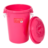 Red Gorilla Bin With Clip Lid 50L