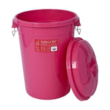 Red Gorilla Bin With Clip Lid 80L