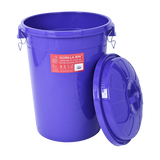 Red Gorilla Bin With Clip Lid 80L