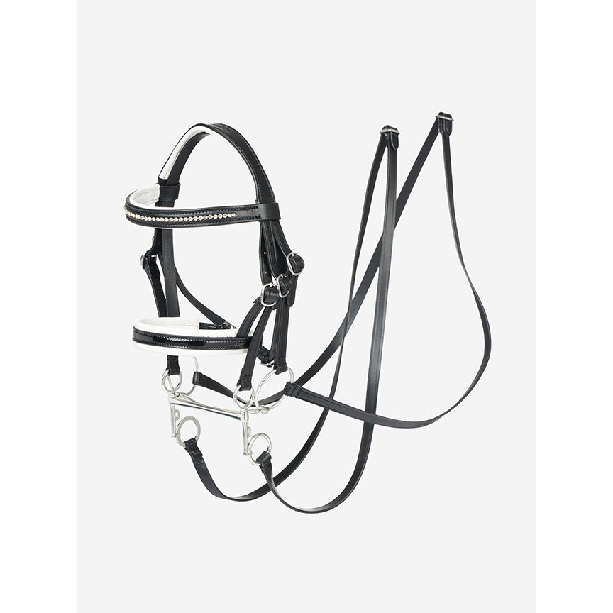 Le Mieux Hobby Horse Double Bridle Black