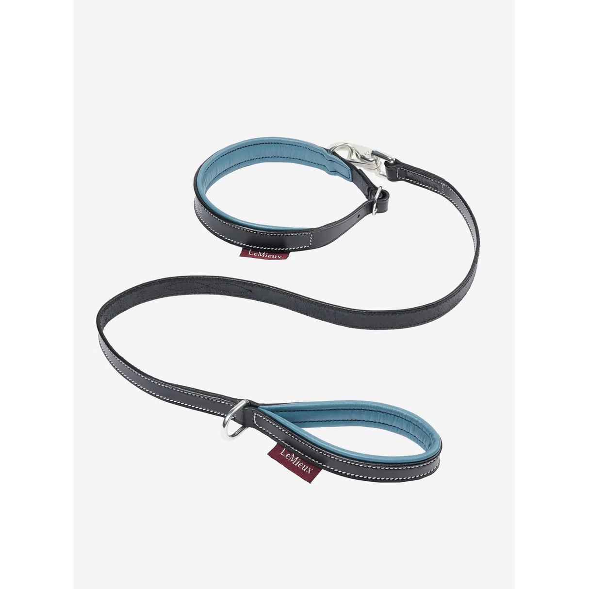 Le Mieux Toy Puppy Collar & Lead Ice Blue / Black