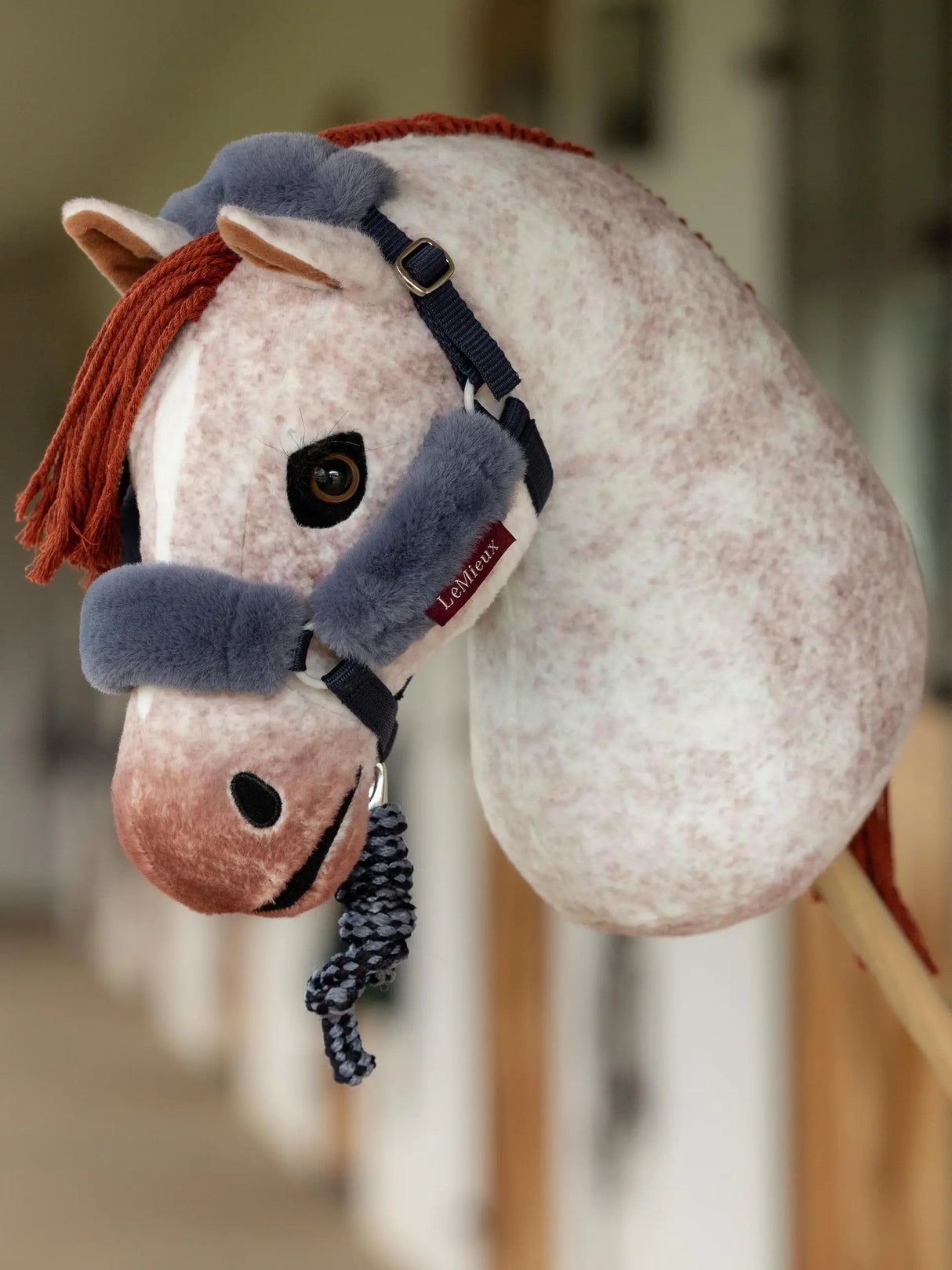 Le Mieux Hobby Horse Comfort Head Collar & Leadrope Navy