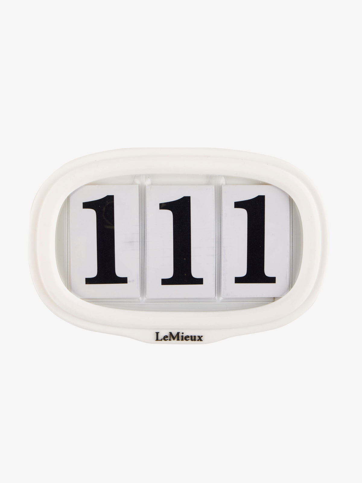 Le Mieux Saddle Pad Number Holder White