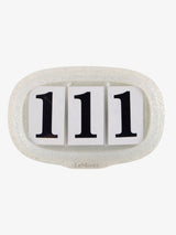 Le Mieux Saddle Pad Number Holder Silver Glitter