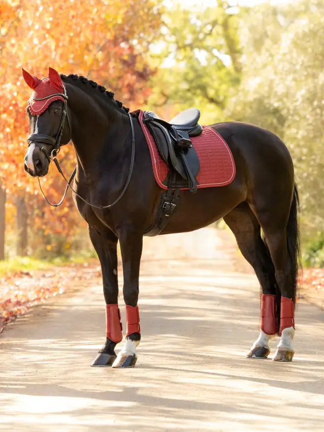 Le Mieux Suede Dressage Square Russet L