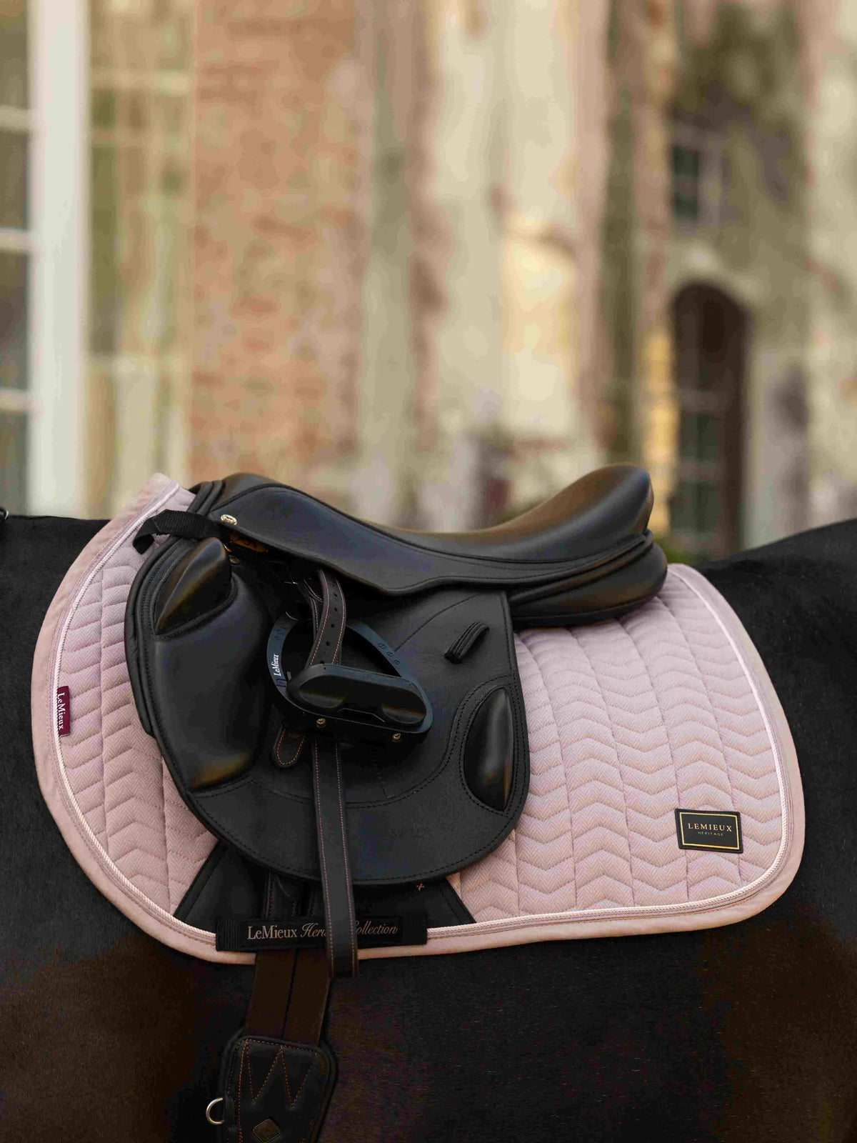 Le Mieux Heritage Herringbone Jump Square Wild Rose L