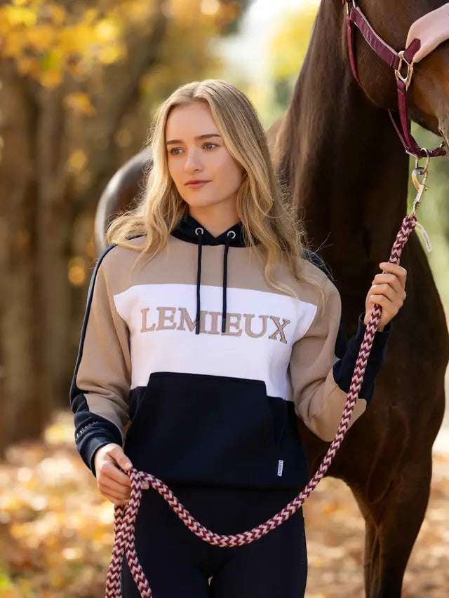 Le Mieux Kadie Colour Block Hoodie Navy