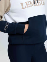 Le Mieux Kadie Colour Block Hoodie Navy