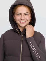 Le Mieux Young Rider Joey Hooded Gilet Cocoa