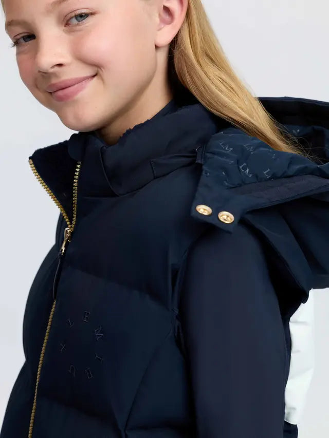 Le Mieux Young Rider Joey Hooded Gilet Navy