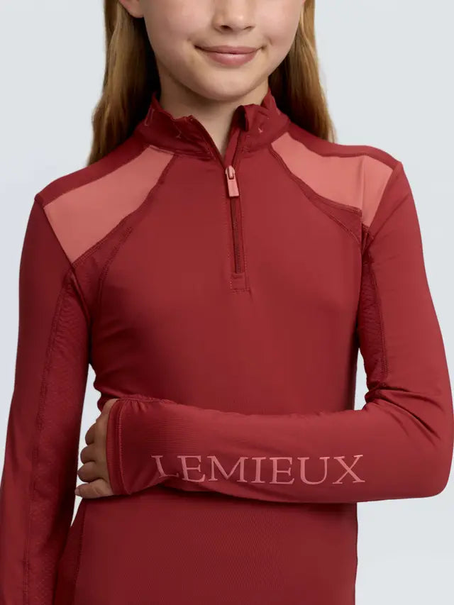 Le Mieux Young Rider Mia Mesh Base Layer Russet