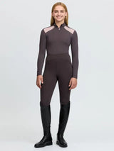 Le Mieux Young Rider Mia Mesh Base Layer Cocoa