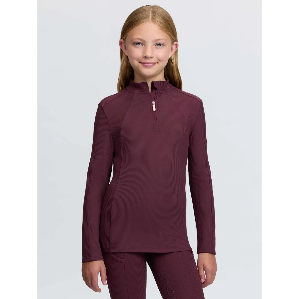 Le Mieux Young Rider Raye Ribbed Base Layer Bramble