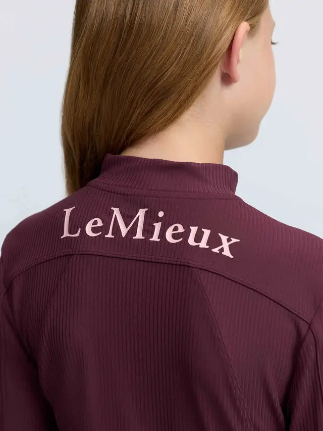 Le Mieux Young Rider Raye Ribbed Base Layer Bramble