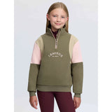 Le Mieux Young Rider Viola Quarter Zip Sweat Willow Green
