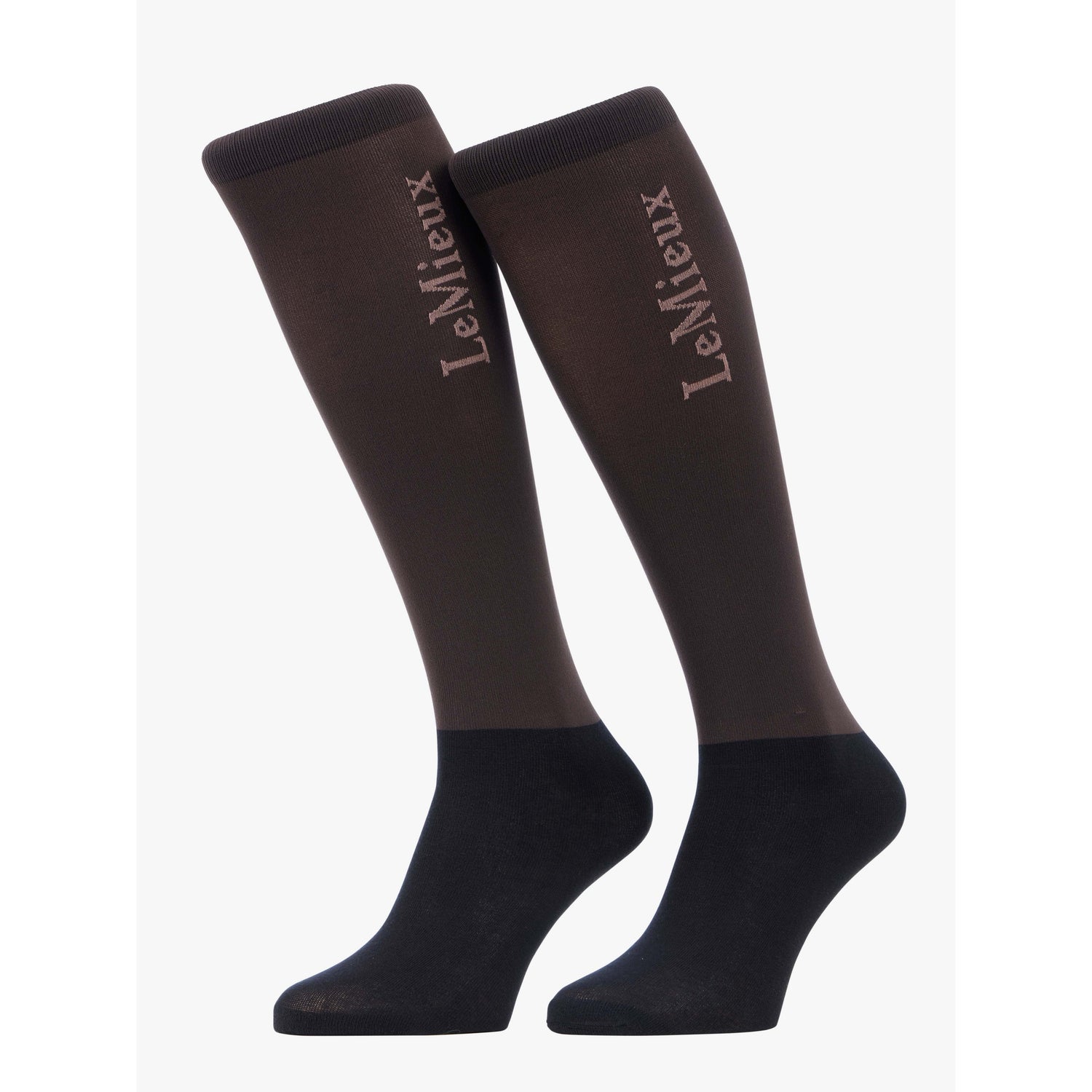 Le Mieux Competition Socks 2 Pack Cocoa Medium