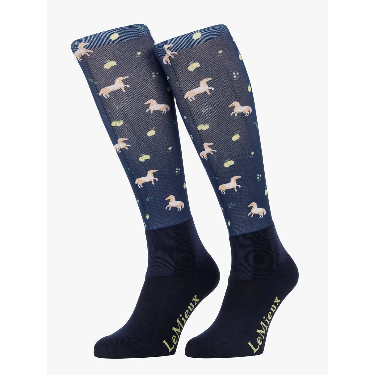 Le Mieux Adult Footsie Socks Lemon Navy Small