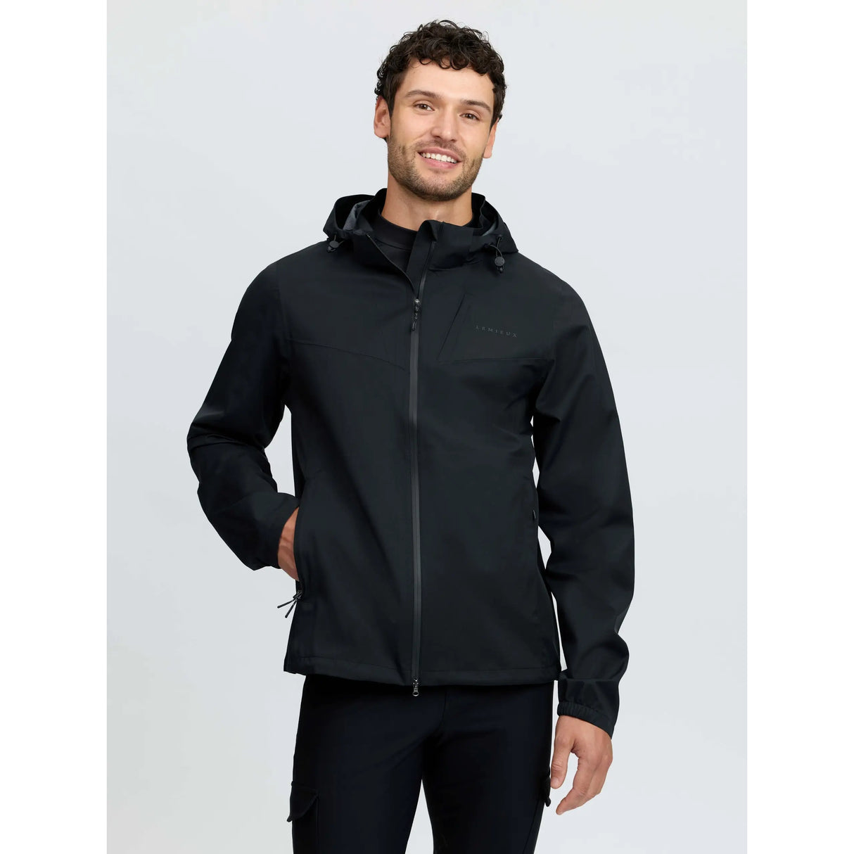 Le Mieux Mens Waterproof Lightweight Jacket Black