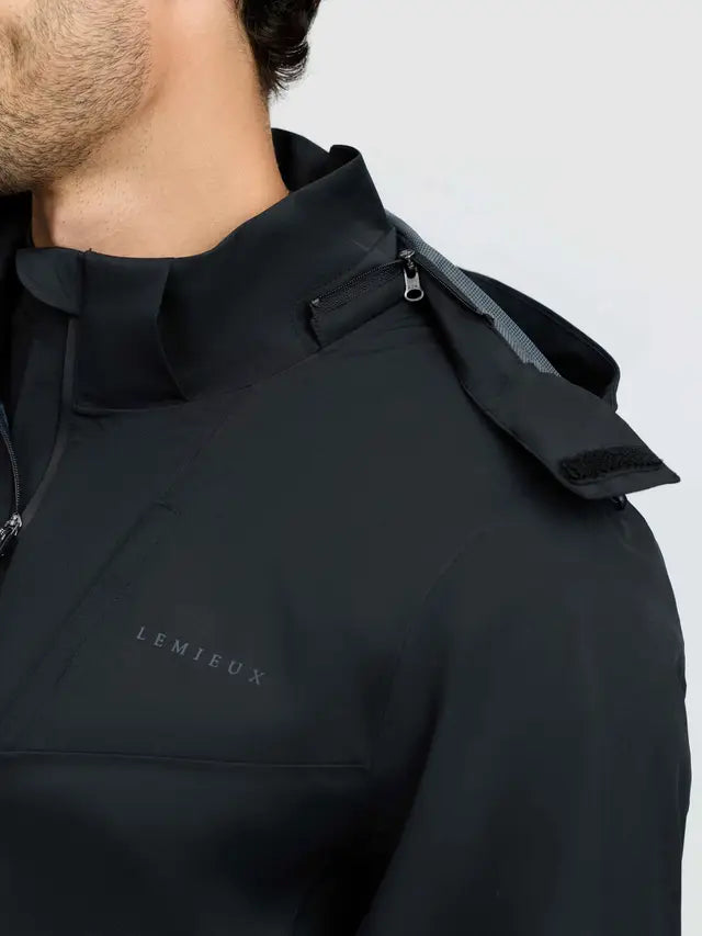 Le Mieux Mens Waterproof Lightweight Jacket Black
