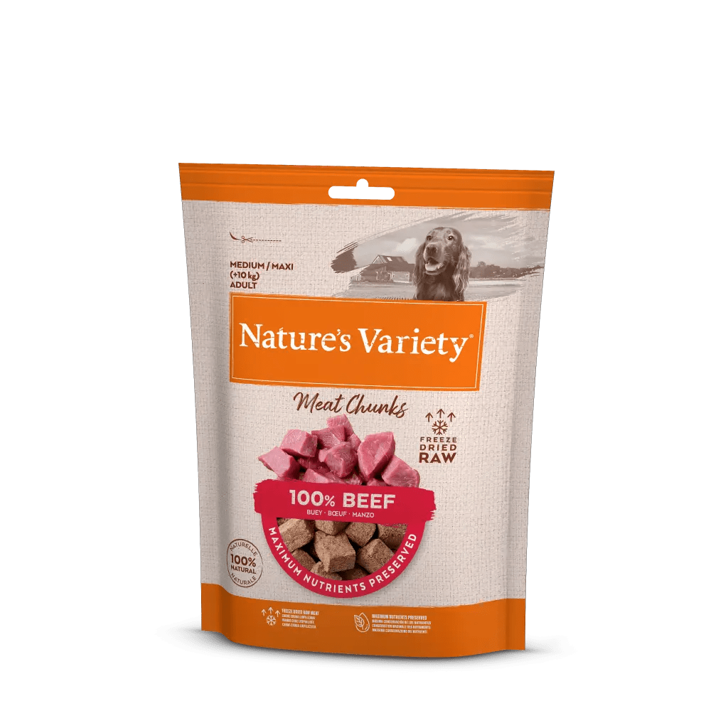 Natures Variety Dog - Freeze Dried Meat Chunks Beef 50g