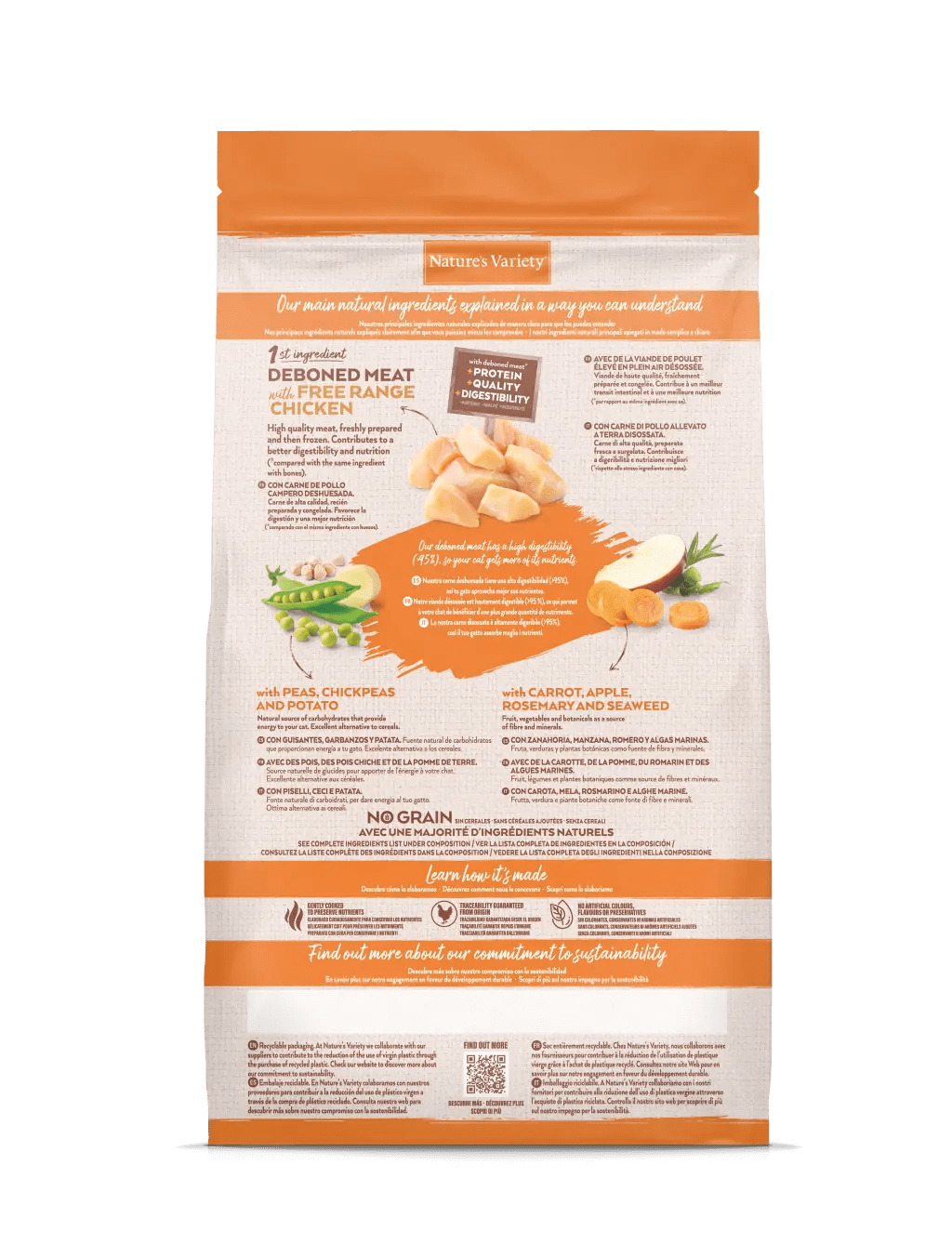 Natures Variety Cat - No Grain Chicken For Kittens 1.25kg