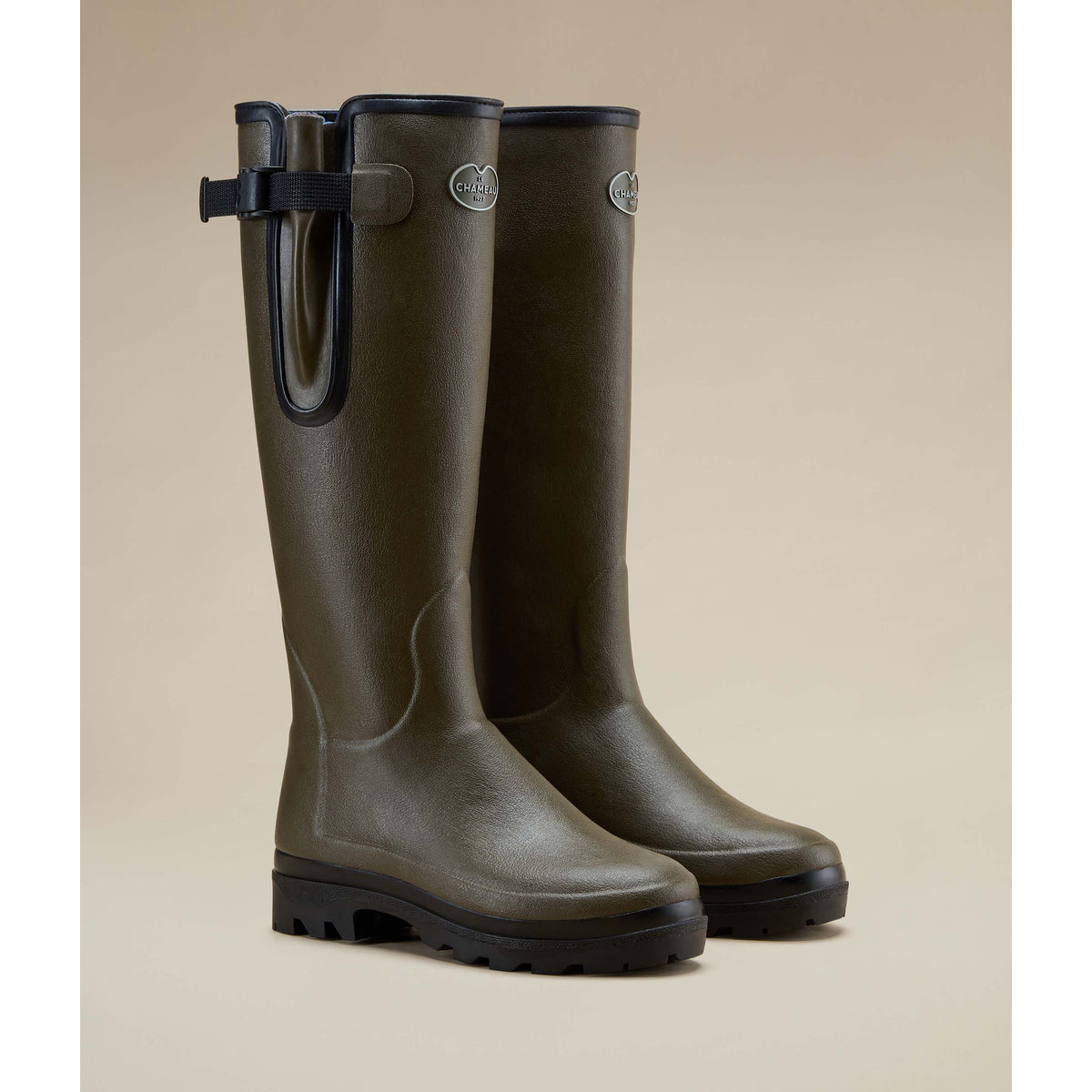 Le Chameau Ladies Vierzonord FE Wellies Vert Chameau / Black