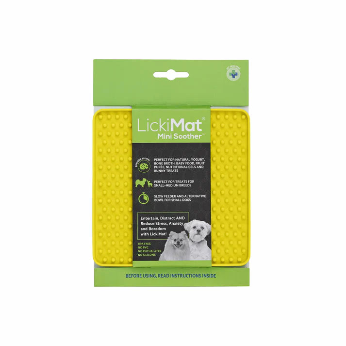 LickiMat Mini Soother Yellow