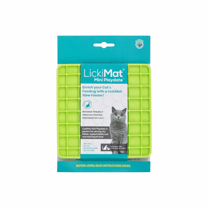 LickiMat Cat Mini Playdate Green